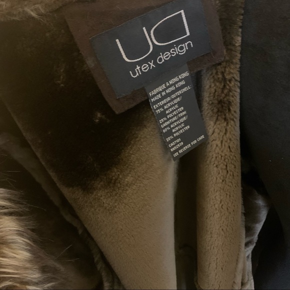 Faux Fur Winter Coat Women’s Large - Picture 2 of 5